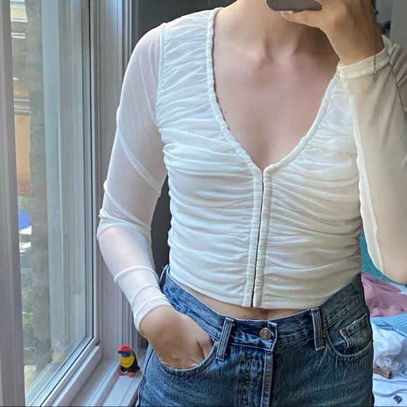 REBELFLOW RUCHED TOP - Picture 2 of 3